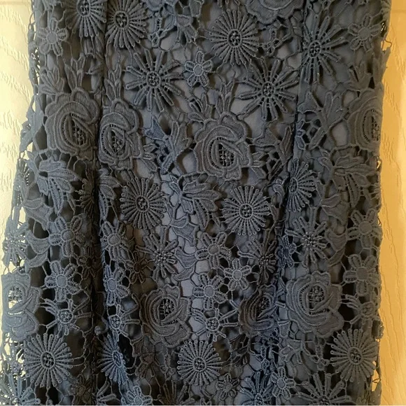Lulu’s Romance Language Navy Blue Backless Lace Dress - Picture 6 of 8
